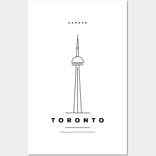 Toronto Minimal Black Line Design Posters and Art